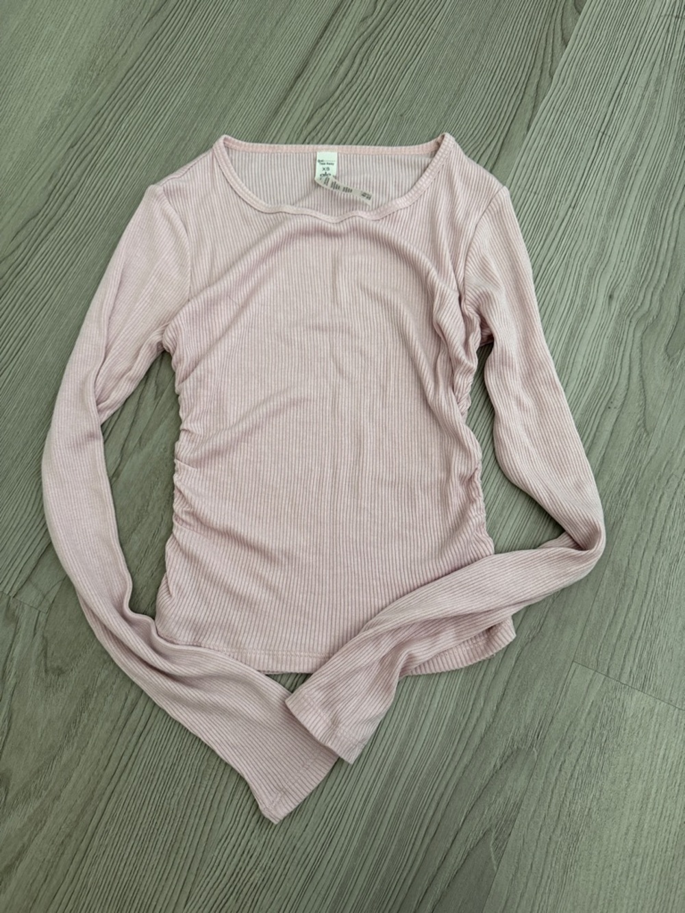 ALO Yoga Blush Ribbed Long-Sleeve Top